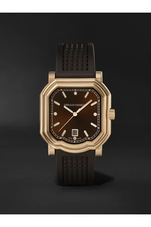 Gerald Charles Maestro 2.0 Ultra-Thin Automatic 39mm 18-Karat Rose Gold and Rubber Watch, Ref. No. GC2.0-RG-05 - Men