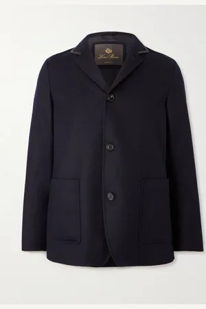 Loro Piana Spagna Leather-Trimmed Cashmere-Felt Jacket - Men - - M