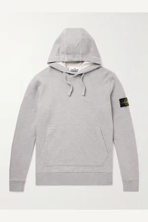 Stone Island Logo-Appliqu??d Garment-Dyed Cotton-Jersey Hoodie - Men - - XXL
