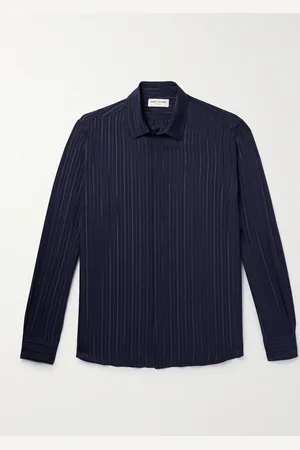 Saint Laurent Striped Silk Shirt - Men - - 38