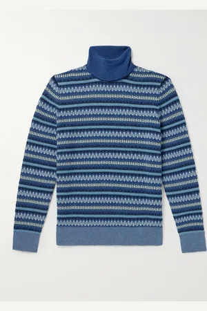 Loro Piana Fair Isle Cashmere Rollneck Sweater - Men - - IT 52