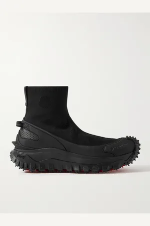 Moncler Trailgrip Stretch-Knit and Rubber High-Top Sneakers - Men - - EU 42
