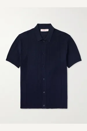 Orlebar Brown Tiernan Ribbed Cotton Polo Shirt - Men - - S