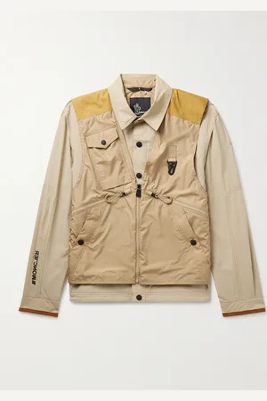 Moncler Combal Logo-Appliqu??d Alcantara??-Trimmed Layered Ripstop Jacket - Men - - 4