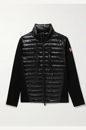 Moncler Panelled Jersey and Quilted Ripstop Down Jacket - Men - - M