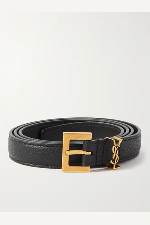 Saint Laurent 2cm Full-Grain Leather Belt - Men - - EU 65
