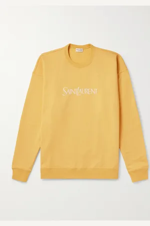 Saint Laurent Logo-Embroidered Cotton-Jersey Sweatshirt - Men - - XXL