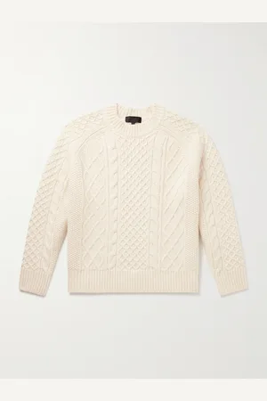 NILI LOTAN Carran Cable-Knit Wool Mock-Neck Sweater - Men - - S