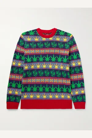 BODE Marin Jacquard-Knit Cotton Sweater - Men - - S