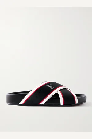 Christian Louboutin Striped Webbing Sandals - Men - - EU 44