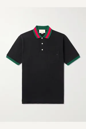 Gucci Logo-Embroidered Stretch-Cotton Piqu?? Polo Shirt - Men - - XS