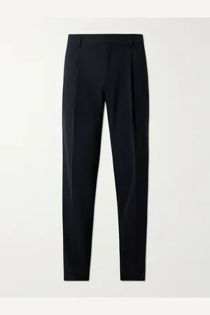 Mr P. G/Fore Tapered Pleated Stretch-Twill Trousers - Men - - 30