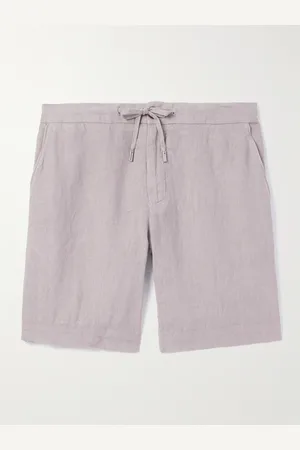 Mr P. Straight-Leg Linen Drawstring Bermuda Shorts - Men - - 38