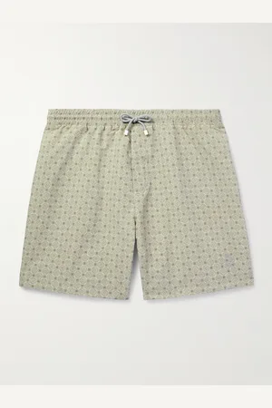 Brunello Cucinelli Straight-Leg Mid-Length Printed Swim Shorts - Men - - XL
