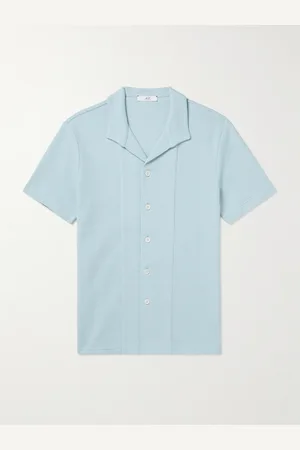 Mr P. Waffle-Knit Cotton Shirt - Men - - M