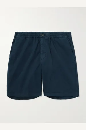 Mr P. Straight-Leg Garment-Dyed Organic Cotton-Blend Twill Shorts - Men - - 40