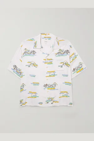 VISVIM Copa Camp-Collar Printed Crepe Shirt - Men - - 1
