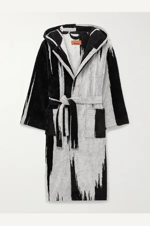 Missoni Skunk Belted Cotton-Terry Hooded Robe - Men - - M