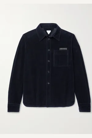 Bottega Veneta Leather-Trimmed Cotton-Corduroy Overshirt - Men - - IT 50