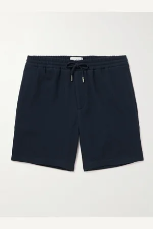 Mr P. Straight-Leg Waffle-Knit Organic Cotton Drawstring Shorts - Men - - 36