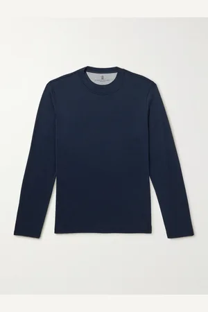 Brunello Cucinelli Layered Silk and Cotton-Blend Jersey T-Shirt - Men - - XL