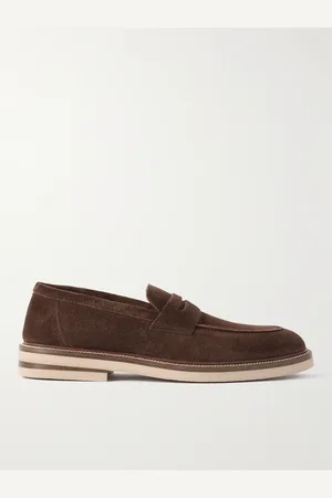 Brunello Cucinelli Suede Penny Loafers - Men - - EU 44.5