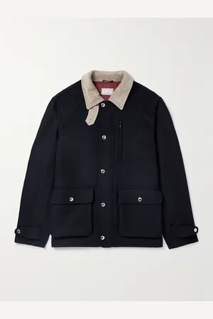 Brunello Cucinelli Cotton-Blend Corduroy-Trimmed Wool Field Jacket - Men - - IT 54
