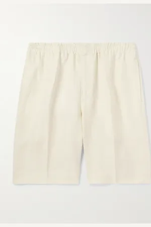 Ermenegildo Zegna Straight-Leg Oasi Linen Shorts - Men - - IT 58