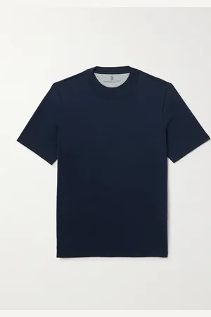Brunello Cucinelli Silk and Cotton-Blend Jersey T-Shirt - Men - - S