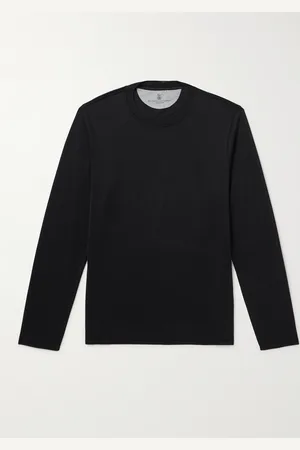 Brunello Cucinelli Layered Silk and Cotton-Blend Jersey T-Shirt - Men - - XL