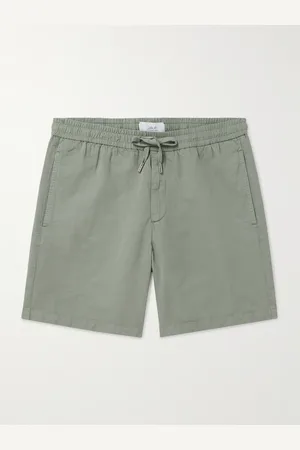 Mr P. Straight-Leg Cotton and Linen-Blend Drawstring Shorts - Men - - 36