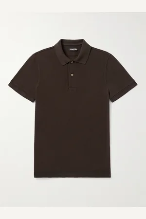 Tom Ford Slim-Fit Garment-Dyed Cotton-Piqu?? Polo Shirt - Men - - IT 56