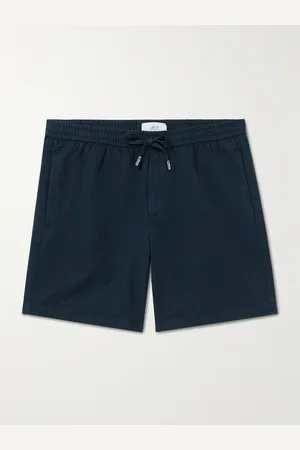 Mr P. Straight-Leg Cotton and Linen-Blend Drawstring Shorts - Men - - 32