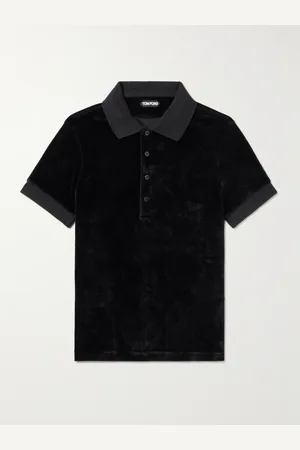 Tom Ford Velour Polo Shirt - Men - - IT 48