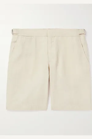 Orlebar Brown Norwich Straight-Leg Linen Shorts - Men - - UK/US 32