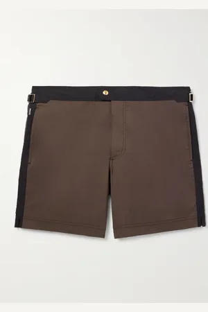 Tom Ford Straight-Leg Mid-Length Striped Swim Shorts - Men - - IT 48