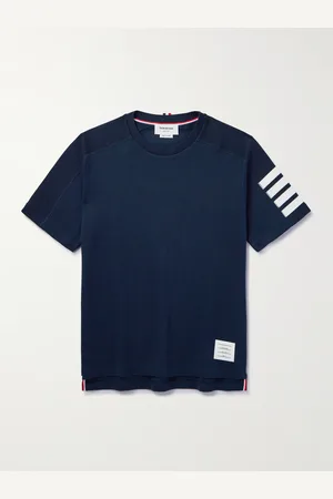 Thom Browne Striped Cotton-Jersey T-Shirt - Men - - 1