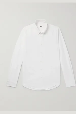 NN.07 Arne 5725 Button-Down Collar Organic Cotton Oxford Shirt - Men - - L