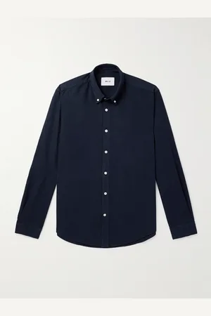 NN.07 Arne 5725 Button-Down Collar Organic Cotton Oxford Shirt - Men - - XL