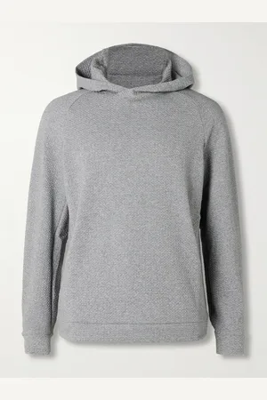 Lululemon At Ease Double-Knit Textured Cotton-Blend Hoodie - Men - - L