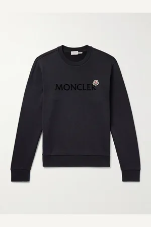 Moncler Appliqu??d Logo-Flocked Cotton-Jersey Sweatshirt - Men - - M