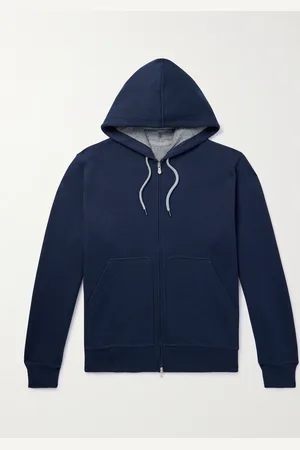 Brunello Cucinelli Cotton-Blend Jersey Zip-Up Hoodie - Men - - XS