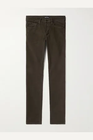 Tom Ford Slim-Fit Cotton-Blend Moleskin Trousers - Men - - UK/US 34