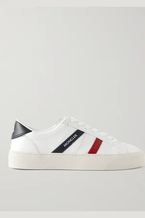 Moncler Monaco M Striped Leather Sneakers - Men - - EU 41