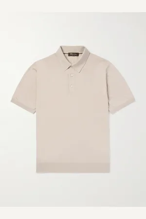 Loro Piana Slim-Fit Wool, Silk and Cashmere-Blend Polo Shirt - Men - - IT 48