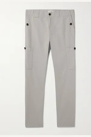 Mr P. Samuel Straight-Leg Garment-Dyed Cotton-Twill Cargo Trousers - Men - - 34