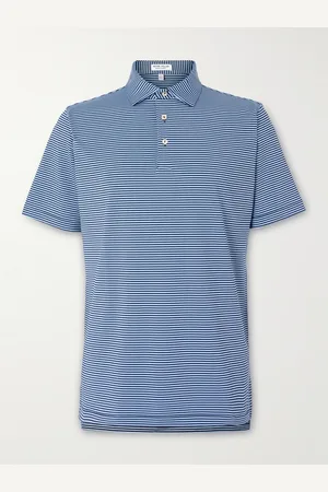 Peter Millar Hales Striped Tech-Jersey Golf Polo Shirt - Men - - XL