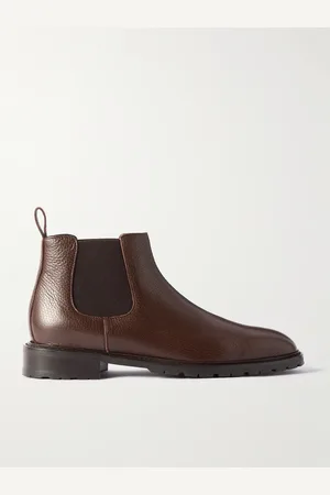 Manolo Blahnik Brompton Full-Grain Leather Chelsea Boots - Men - - UK 8