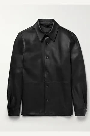 Saman Amel Leather Shirt Jacket - Men - - IT 50