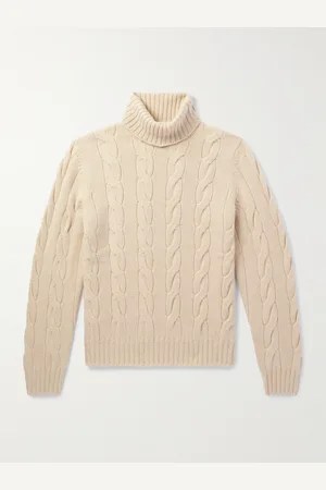 Loro Piana Napier Cable-Knit Cashmere Rollneck Sweater - Men - - IT 46